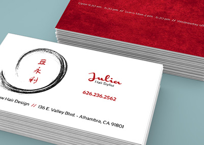 Julia Salon Business Card